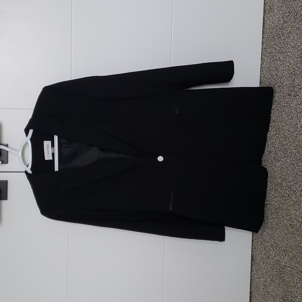 Calvin Klein Long Black Suit Jacket Size 8